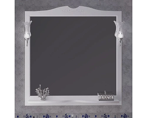 Купить Зеркало 101х102,6 см белый матовый Opadiris Валери в магазине сантехники Santeh-Crystal.ru