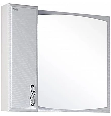 Зеркальный шкаф 82х73 см белый глянец L Onika Вальс 208508