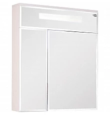 Зеркальный шкаф 70х73,6 см белый глянец Onika Сигма 207016