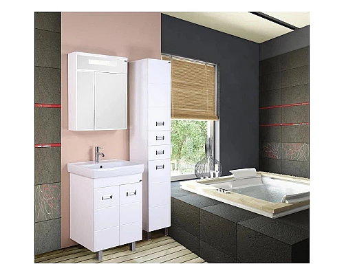 Приобрести Зеркальный шкаф 70х73,6 см белый глянец Onika Сигма 207016 в магазине сантехники Santeh-Crystal.ru