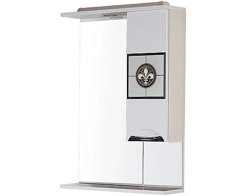 Купить Зеркальный шкаф 62х85 см белый глянец R Onika Флорена 206206 в магазине сантехники Santeh-Crystal.ru