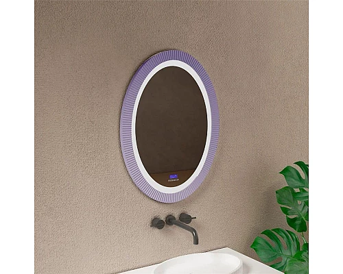 Заказать Зеркало 60х80 см фиолетовый Abber Stein AS6601Violett в магазине сантехники Santeh-Crystal.ru