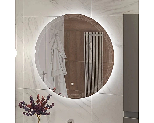 Купить Зеркало 80х80 см Cezares Eco CZR-SPC-ECO-800-LED-TCH в магазине сантехники Santeh-Crystal.ru