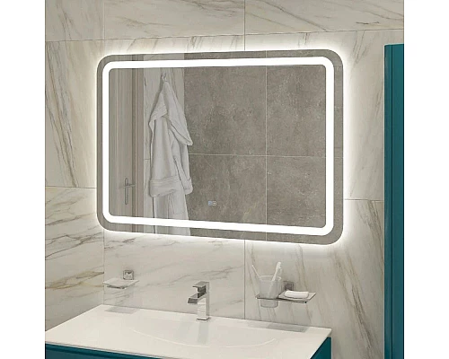 Приобрести Зеркало 100х70 см Cezares Stylus CZR-SPC-STYLUS-1000-700-TCH-WARM в магазине сантехники Santeh-Crystal.ru