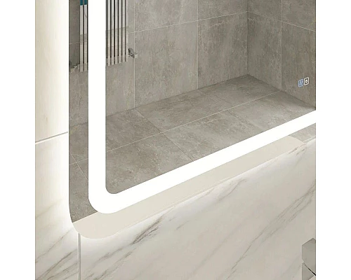 Приобрести Зеркало 140х70 см Cezares Stylus CZR-SPC-STYLUS-1400-700-TCH-WARM в магазине сантехники Santeh-Crystal.ru