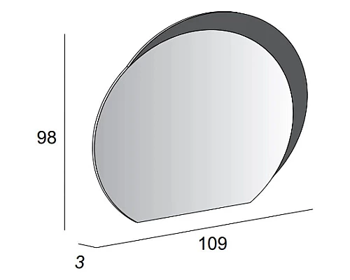 Приобрести Зеркало 109х98 см Cezares 44773 в магазине сантехники Santeh-Crystal.ru