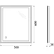 Заказать Зеркало 50х60 см BelBagno SPC-GRT-500-600-LED-TCH в магазине сантехники Santeh-Crystal.ru