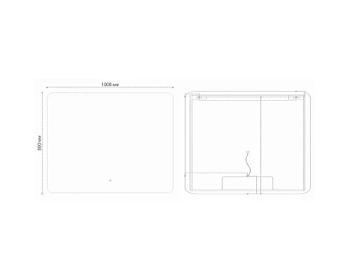 Приобрести Зеркало 100х80 см Grossman Elegans 1710080 в магазине сантехники Santeh-Crystal.ru