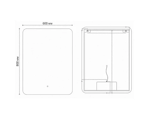 Купить Зеркало 60х80 см Grossman Elegans 176080 в магазине сантехники Santeh-Crystal.ru