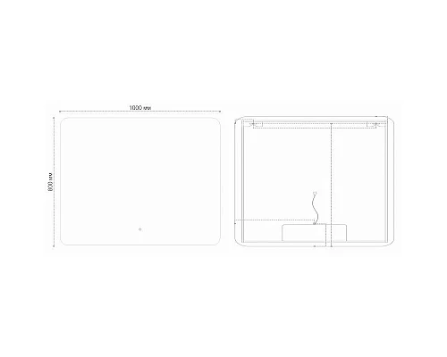 Купить Зеркало 100х80 см Grossman Elegans 17100801 в магазине сантехники Santeh-Crystal.ru