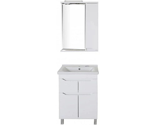 Заказать Зеркальный шкаф 60х75 см белый R ASB-Mebel Бари в магазине сантехники Santeh-Crystal.ru