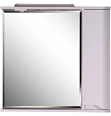 Зеркальный шкаф 80х75 см белый R ASB-Mebel Бари