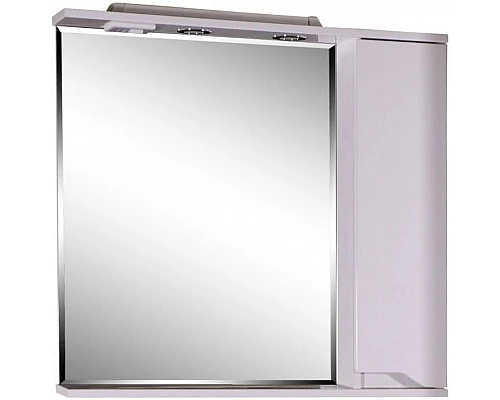 Приобрести Зеркальный шкаф 80х75 см белый R ASB-Mebel Бари в магазине сантехники Santeh-Crystal.ru