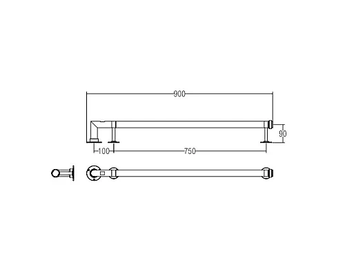 Приобрести Полотенцесушитель электрический Margaroli Arcobaleno 616GOB-900 золото в магазине сантехники Santeh-Crystal.ru