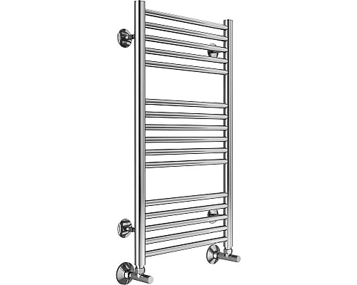 Заказать Полотенцесушитель водяной 780х482 подключение нижнее Terminus Аврора П16 в магазине сантехники Santeh-Crystal.ru