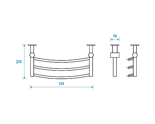 Купить Полка Energy Modus2 500 EETRMODUS2050000000 в магазине сантехники Santeh-Crystal.ru