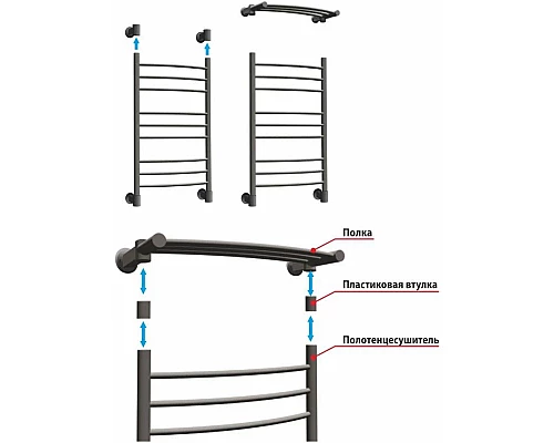 Приобрести Полка Energy Modus2 500 EETRMODUS20500R903M в магазине сантехники Santeh-Crystal.ru