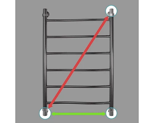Купить Полотенцесушитель водяной 800x500 Energy Breeze EWTRBREEZ0805000000 в магазине сантехники Santeh-Crystal.ru