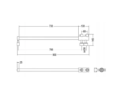 Приобрести Полотенцесушитель водяной Margaroli Arcobaleno 416/S бронза в магазине сантехники Santeh-Crystal.ru