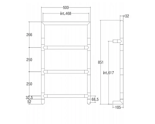 Приобрести Полотенцесушитель электрический Margaroli Sereno 5-582/AQ хром в магазине сантехники Santeh-Crystal.ru