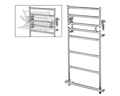 Приобрести Полотенцесушитель электрический Margaroli Sereno 583-8/475 хром в магазине сантехники Santeh-Crystal.ru