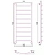Приобрести Полотенцесушитель водяной 1200х500 Сунержа Галант+ 00-0200-1250 в магазине сантехники Santeh-Crystal.ru