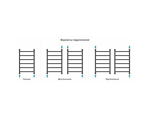 Приобрести Полотенцесушитель водяной 800х500 состаренная латунь Сунержа Галант+ 051-0200-8050 в магазине сантехники Santeh-Crystal.ru