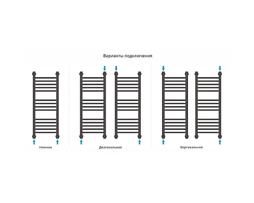 Купить Полотенцесушитель водяной 800х300 сатин Сунержа Богема+ 071-0220-8030 в магазине сантехники Santeh-Crystal.ru