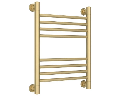 Купить Полотенцесушитель водяной 500х400 перемычка выгнутая шампань матовая Сунержа Богема+ 022-0221-5040 в магазине сантехники Santeh-Crystal.ru