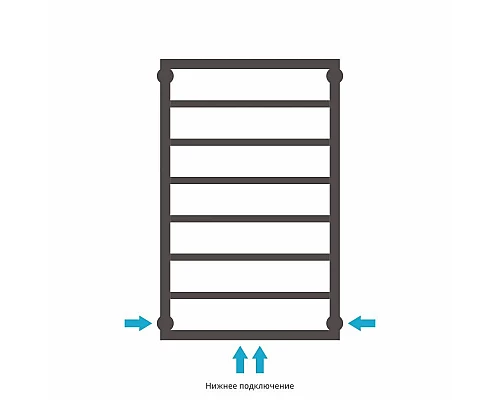 Приобрести Полотенцесушитель водяной 800х500 золотой матовый Сунержа Канцлер 032-0254-8050 в магазине сантехники Santeh-Crystal.ru