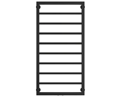 Приобрести Полотенцесушитель водяной 1000х500 черный матовый Сунержа Канцлер 31-0254-1050 в магазине сантехники Santeh-Crystal.ru