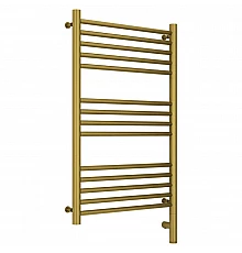 Полотенцесушитель электрический 800х500 состаренная латунь МЭМ правый, перемычка прямая Сунержа Богема 3.0 051-5805-8050