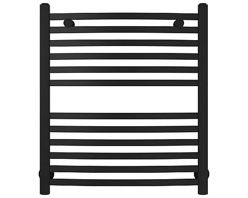 Приобрести Полотенцесушитель водяной 600х500 черный матовый Сунержа Аркус 31-0251-6050 в магазине сантехники Santeh-Crystal.ru