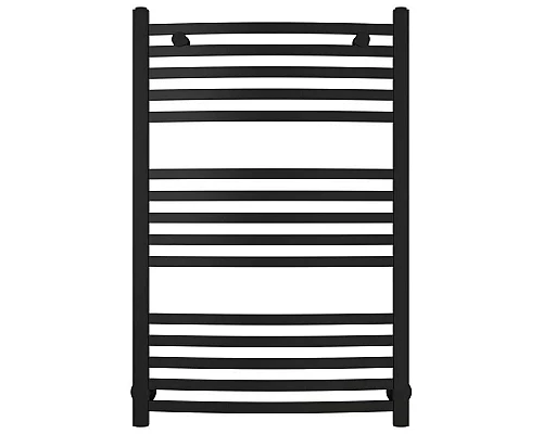 Купить Полотенцесушитель водяной 800х500 черный матовый Сунержа Аркус 31-0251-8050 в магазине сантехники Santeh-Crystal.ru