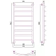 Приобрести Полотенцесушитель водяной 1000х500 белый матовый Сунержа Галант+ 30-0200-1050 в магазине сантехники Santeh-Crystal.ru