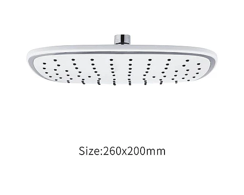 Купить Верхний душ 260х200 мм Rose RH41 в магазине сантехники Santeh-Crystal.ru