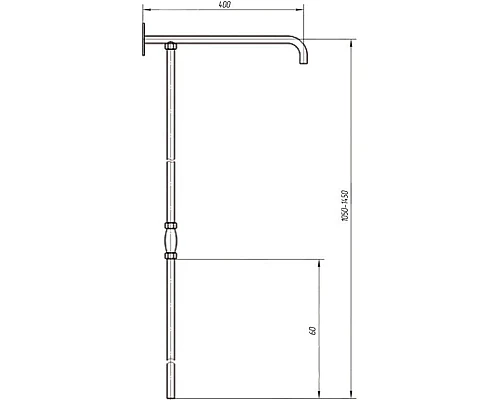 Приобрести Душевая колонна Migliore Retro ML.RTR-36.219.BR в магазине сантехники Santeh-Crystal.ru
