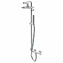 Душевая колонная со смесителем, верхним и ручным душем хром, ручка хром Cezares Eco ECO-CD-01-Cr