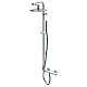 Заказать Душевая колонная со смесителем, верхним и ручным душем хром, ручка хром Cezares Eco ECO-CD-01-Cr в магазине сантехники Santeh-Crystal.ru