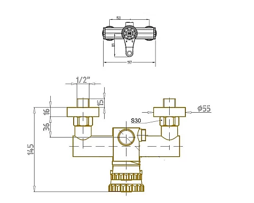 Купить Душевая система Bronze De Luxe Royal 10118/1R в магазине сантехники Santeh-Crystal.ru