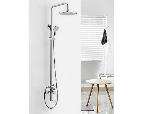 Приобрести Душевая система 254 мм Abber Weiss Insel AF8014 в магазине сантехники Santeh-Crystal.ru