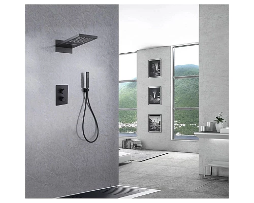 Приобрести Душевой комплект 555х230 мм Abber Weiss Insel AF8052B в магазине сантехники Santeh-Crystal.ru