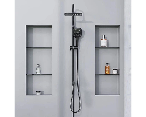 Купить Душевая стойка 220 мм Damixa Eclipse 931000300 в магазине сантехники Santeh-Crystal.ru