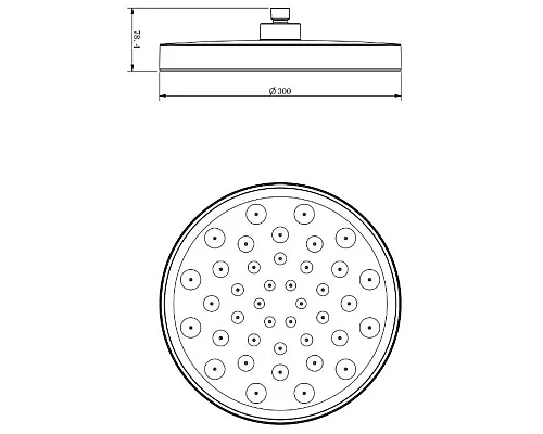 Заказать Душевой комплект 300 мм Vincea Inspire VSFW-3I21T2RMB в магазине сантехники Santeh-Crystal.ru