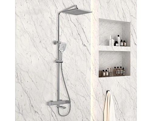 Приобрести Душевая система 250 мм Vincea Cube VSFS-1C1CH в магазине сантехники Santeh-Crystal.ru