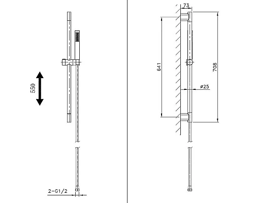 Душевой гарнитур AltroBagno Costanza AltroBagnoCostanza030302Or