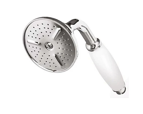 Купить Ручной душ хром, ручка белая Cezares CZR-U-D1FC-01-Bi в магазине сантехники Santeh-Crystal.ru