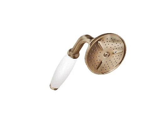 Заказать Ручной душ бронза, ручка белая Cezares CZR-U-D1FC-02-Bi в магазине сантехники Santeh-Crystal.ru