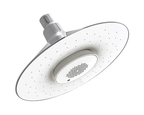 Приобрести Большой верхний душ + беспроводной динамик 200 мм Jacob Delafon Moxie E99105-CP в магазине сантехники Santeh-Crystal.ru