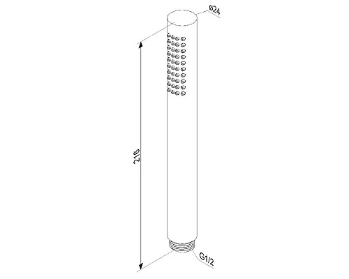 Купить Душевая лейка Damixa Scandinavian Pure 936020000 в магазине сантехники Santeh-Crystal.ru